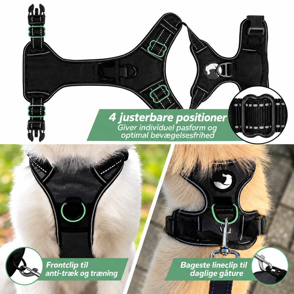 Joytale Anti-Træk Hundesele – 4 Størrelser & 4 Farver
