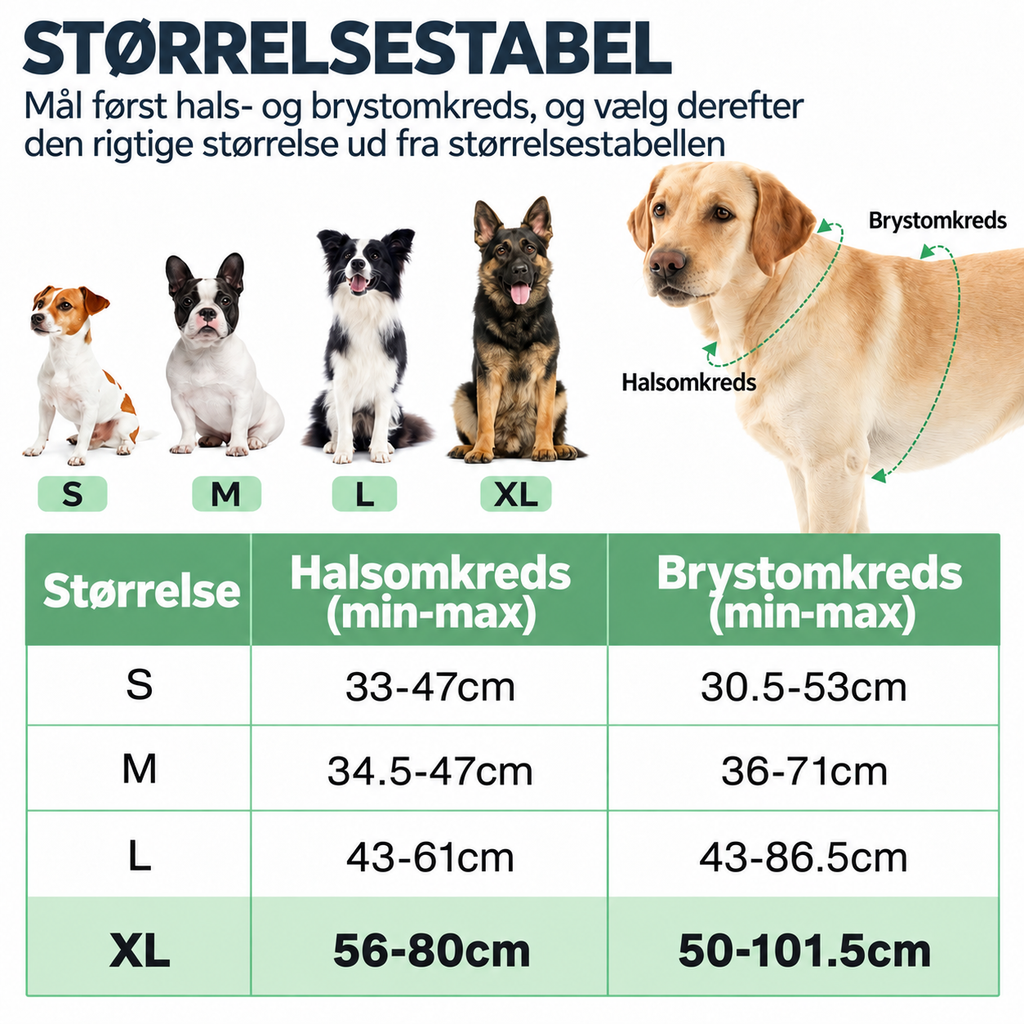 Joytale Anti-Træk Hundesele – 4 Størrelser & 4 Farver