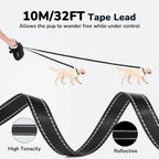10 m Flexline til Store Hunde – Automatisk Hundesnor med Skridsikkert Greb og Bremseknap