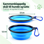Sammenklappelig Hundeskål – Rejseskål til Vand & Foder