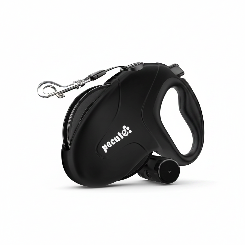 10 m Flexline til Store Hunde – Automatisk Hundesnor med Skridsikkert Greb og Bremseknap