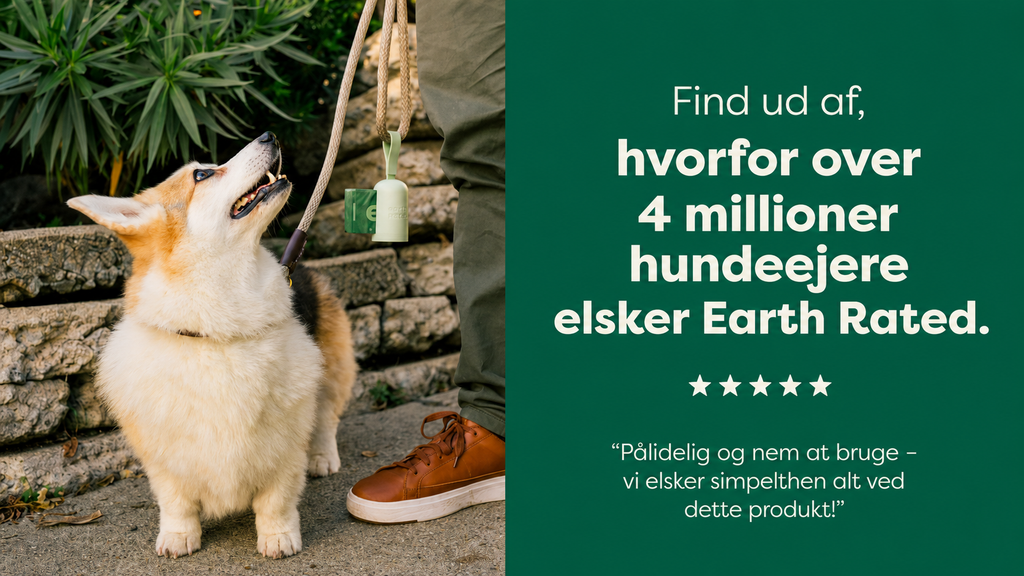 Hundeposeholder med 15 Miljøvenlige Hundeposer | Earth Rated