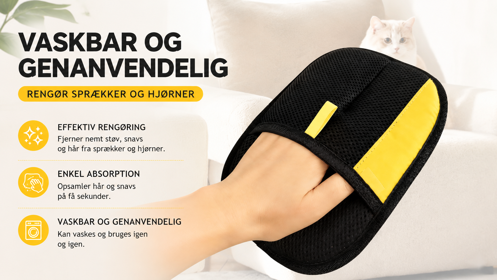 Hårfjerner Handske – Effektiv Fjernelse af Hunde- og Kattehår