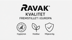 RAVAK Hundebruser med Silikonekam – 4 Stråletyper, Vandbesparende Sprøjtebruser til Hund, G1/2 Tilslutning, Mat Hvid