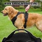Anti-Træk Hundesele med Håndtag og Reflekser – Justerbar No-Pull Sele, Sort | 4 Størrelser