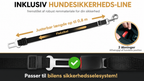 HELDENWERK Hundeautosæde – Vandtæt Bilsæde til Hund med 5 Remme, Sort