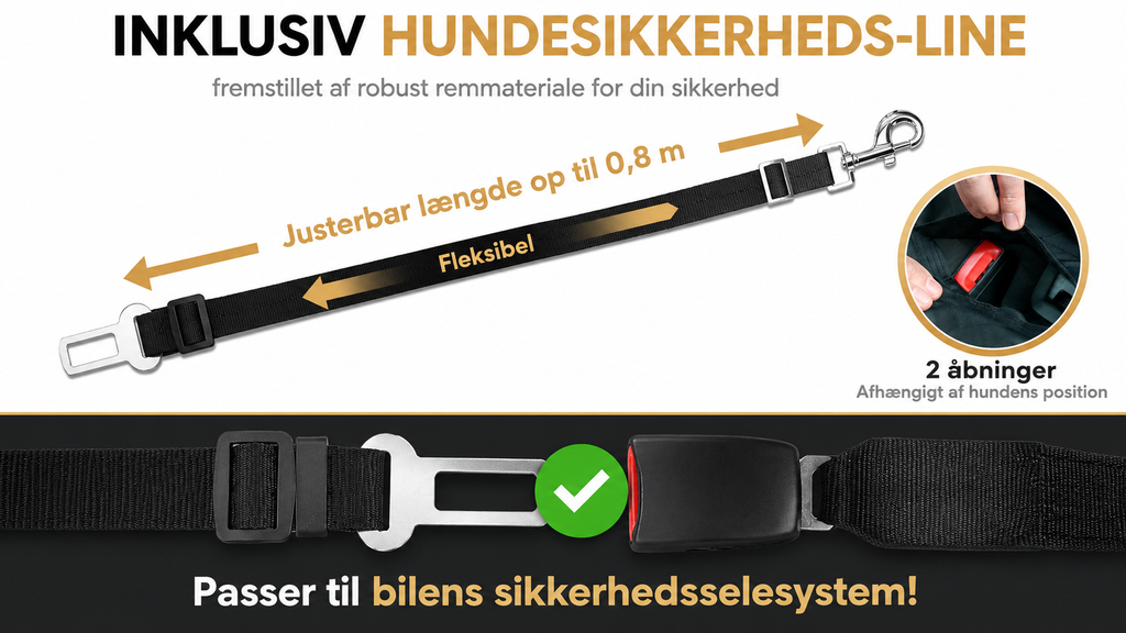 Bilovertræk til Hund – Vandtæt Bagsædebeskyttelse med Sidepaneler