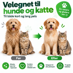 Pelsbørste til Hund & Kat – Selvrensende til Langhår og Korthår
