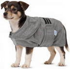Hundebadekåbe i Mikrofiber – Superabsorberende & Hurtigtørrende, Flere Størrelser