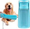 Trinkflasche Hunde Für Unterwegs Zum Gehen 550Ml Oder 350Ml Hundetrinkflasche Für Unterwegs Für Welpen Kleine Mittel Große Trinkflasche Hund Hunde Wasserflaschen to Go(550Ml Blau)